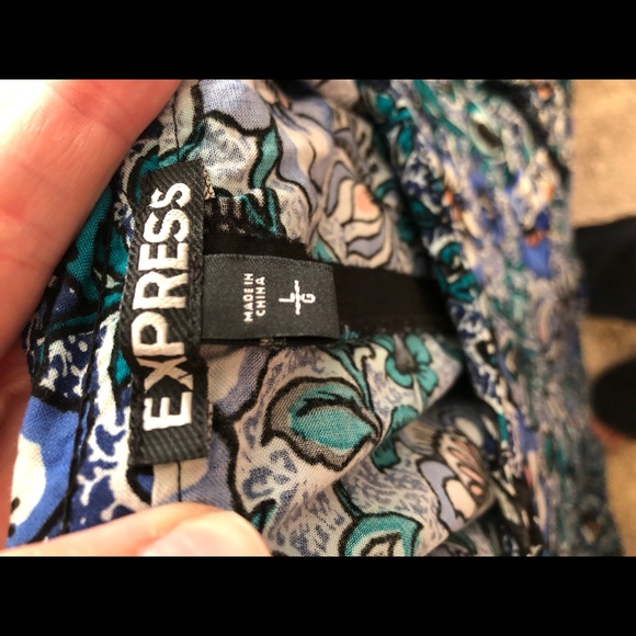 Blue Floral Express Skort size Large - Picture 4 of 4
